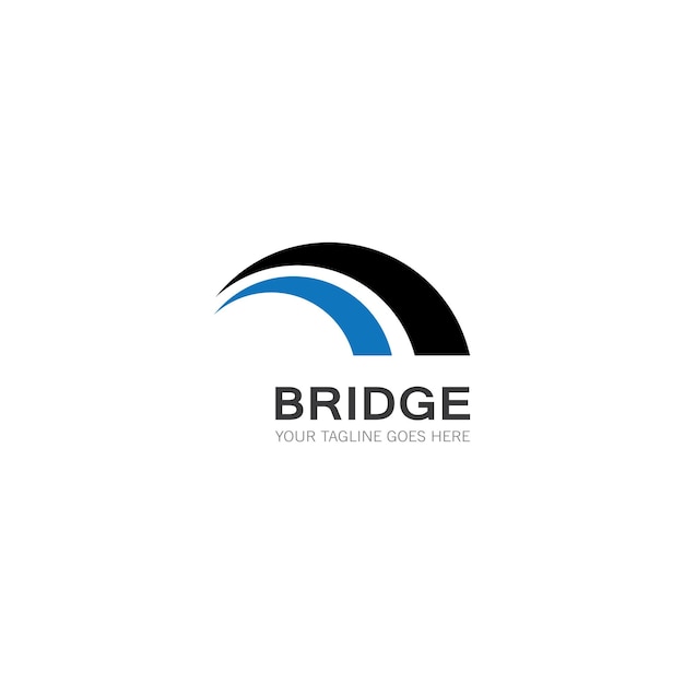 Bridge logo template vector icon illustration