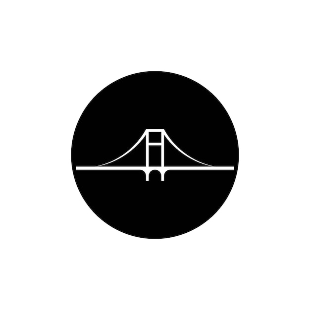 Vector bridge logo template vector icon