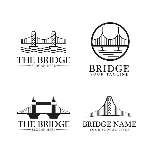 Bridge logo template vector icon