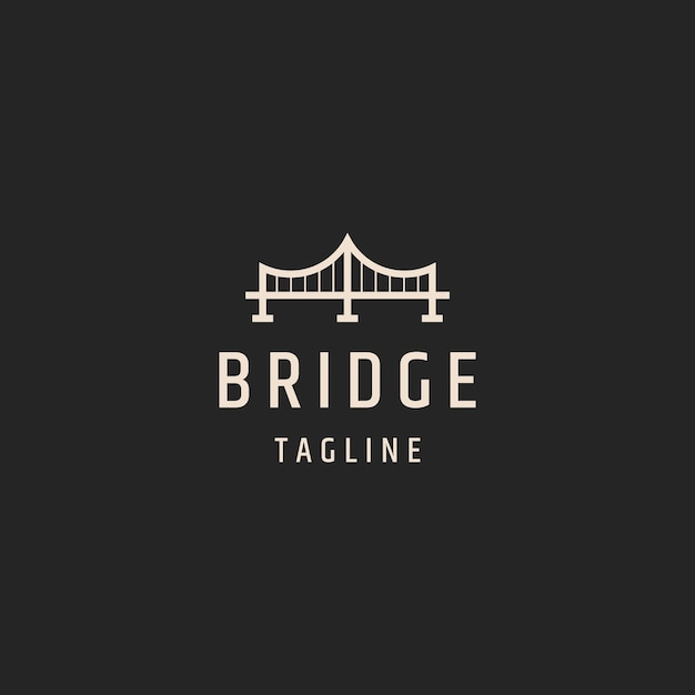 Bridge logo vector icon design template