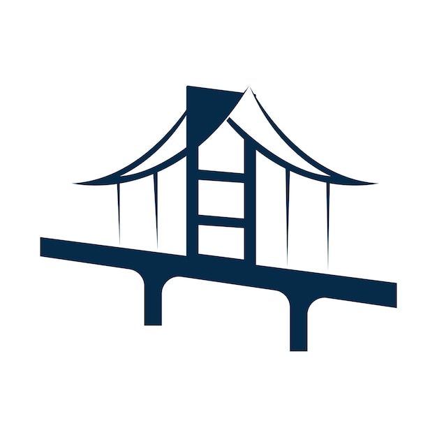 Bridge logo vector icon illustration design template