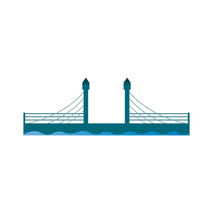 Vector bridge logo