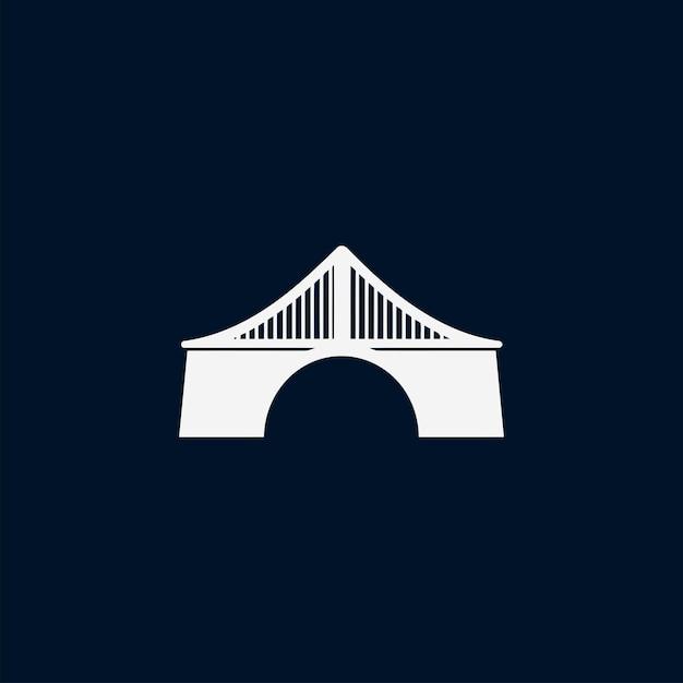 bridge simple modern logo vector