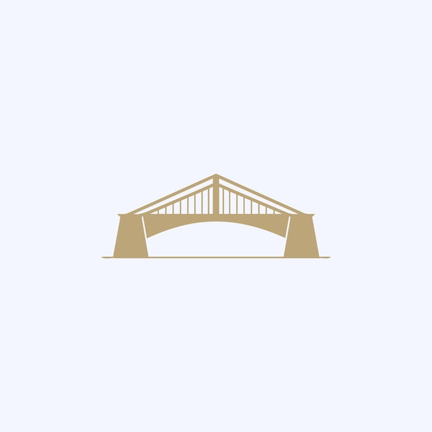 bridge simple modern logo vector