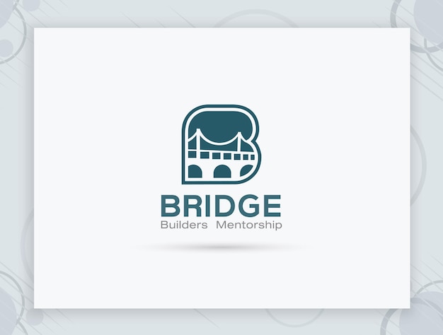 Bridge vector logo design