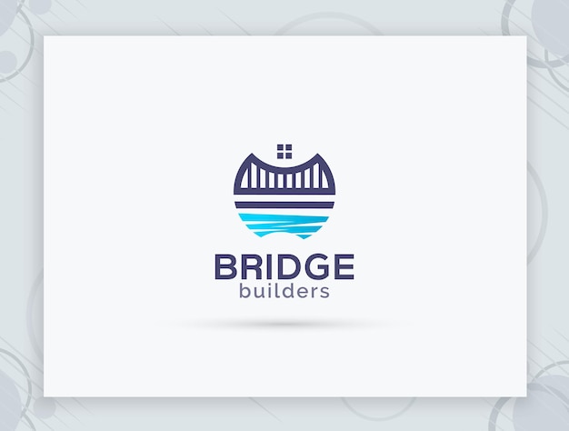 Bridge vector logo design