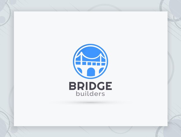 Bridge vector logo design