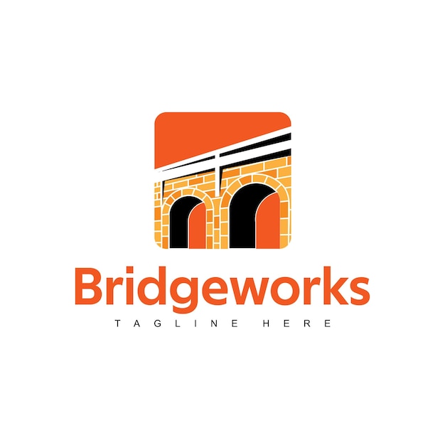 Шаблон логотипа bridgeworks