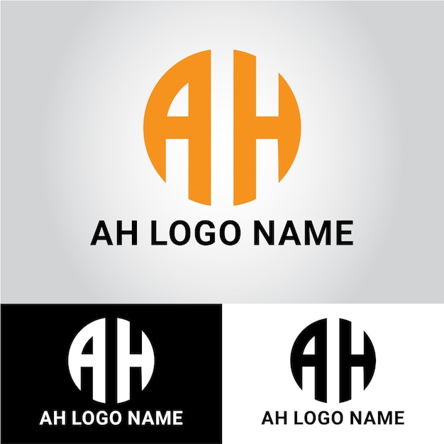 Brief ah vector logo ontwerp