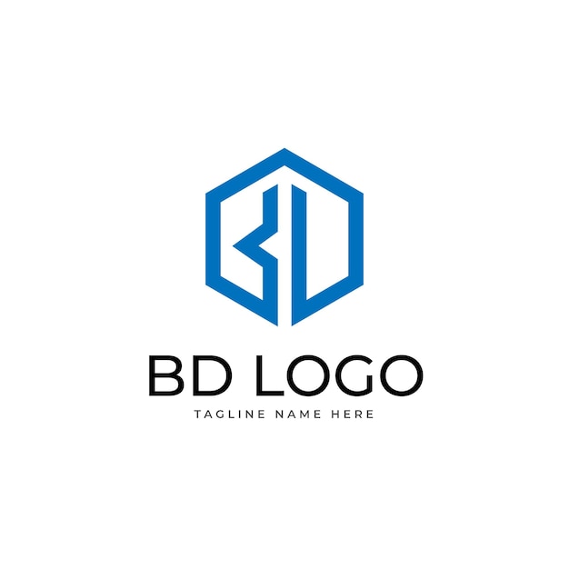 Brief BD logo premium vector