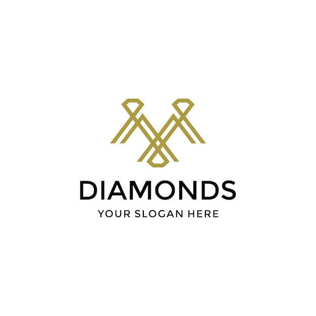 Brief diamond logo ontwerpsjabloon downloaden