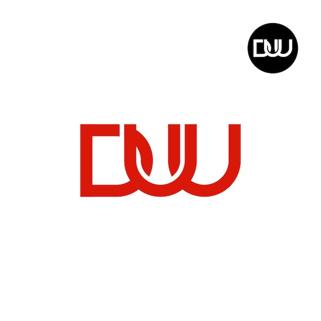 Brief DUU Monogram Logo Ontwerp