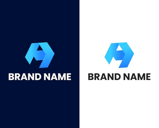 Brief een modern logo-ontwerpsjabloon