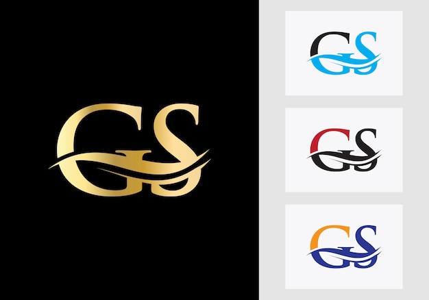 Brief GS Logo ontwerp. GS-logotype teken