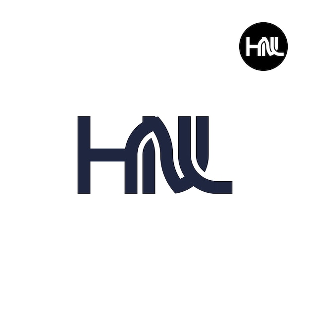 Brief HNL Monogram Logo Ontwerp