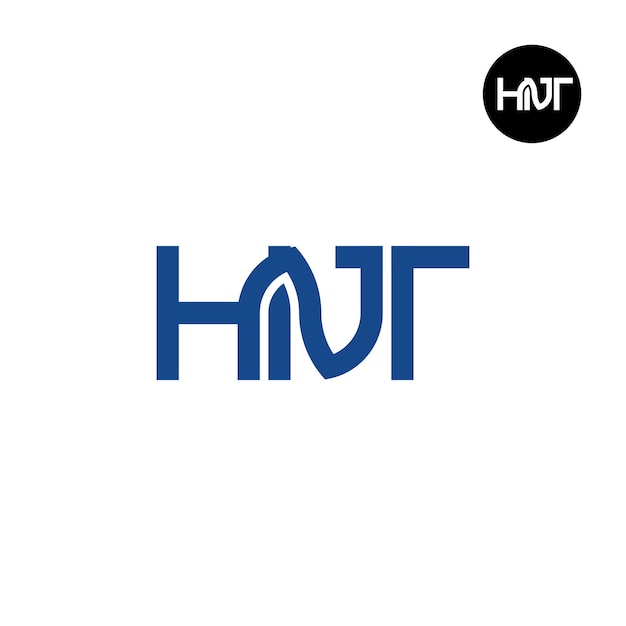 Brief HNT Monogram Logo ontwerp