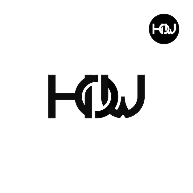 Brief hoe monogram logo ontwerp