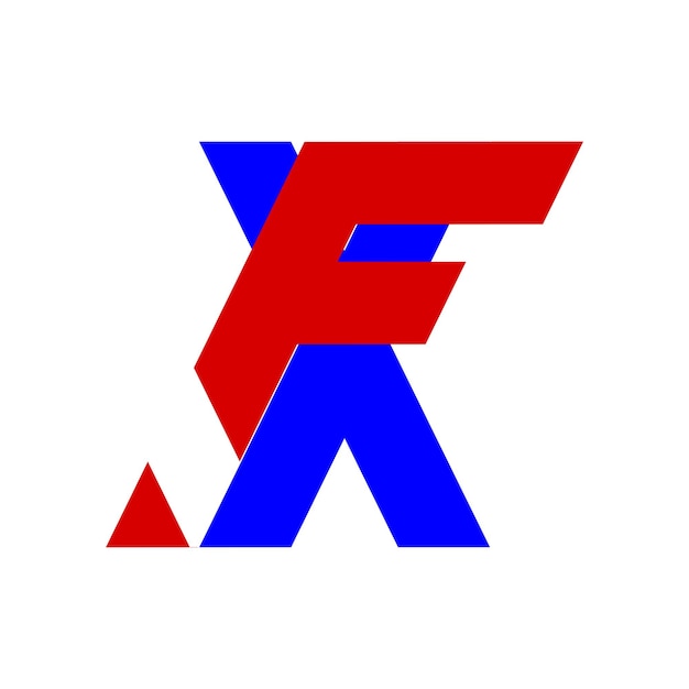 Brief logo x en f xf vector