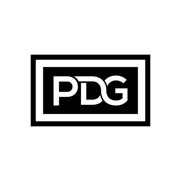 Vector brief pd en g logo-ontwerp