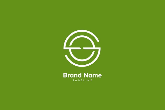 brief SO logo ontwerpsjabloon groen