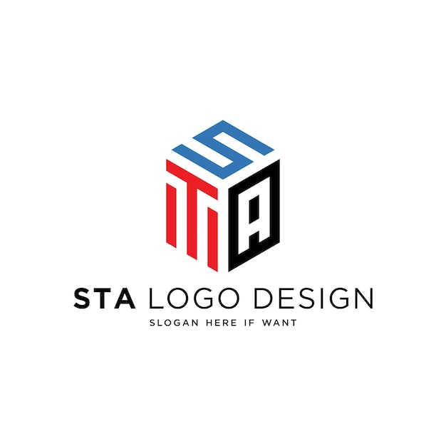 BRIEF STA GEOMETRISCH LOGO ONTWERP MODERN