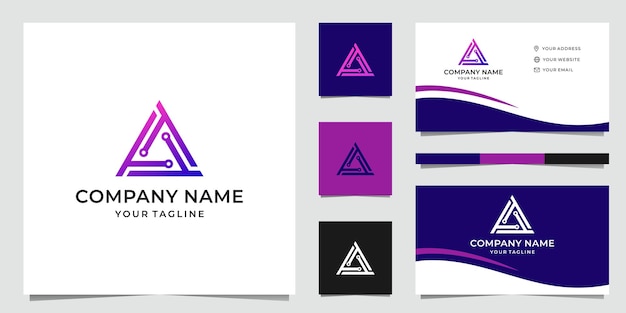 Brief TA Triangle Tech Logo-ontwerp