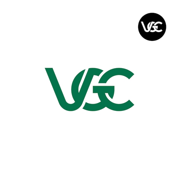 Brief VGC Monogram Logo ontwerp