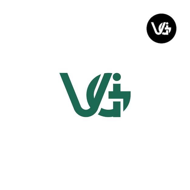 Brief VGi Monogram Logo-ontwerp