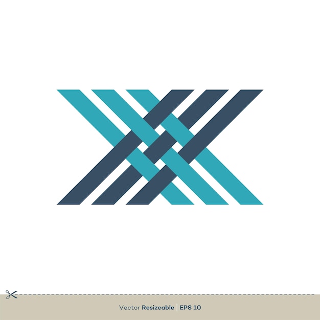 Brief X Vector Logo Template Illustratie Ontwerp Vector EPS 10