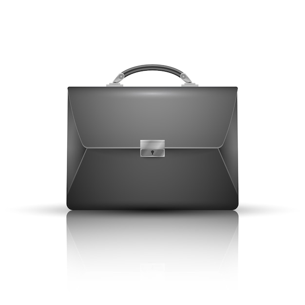 Vector briefcase - business realistic icon.