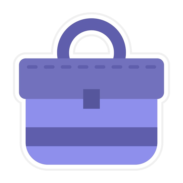 Briefcase flat illustration