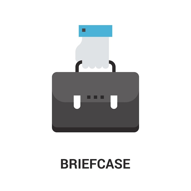 Briefcase icon concept