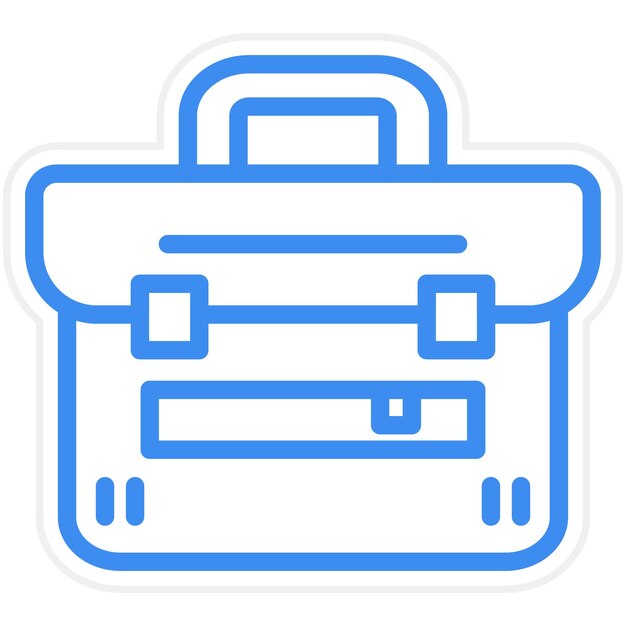 Vector briefcase icon style