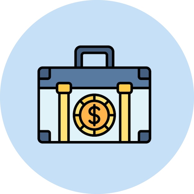 Briefcase icon vector image Can be used for Banking and Finance