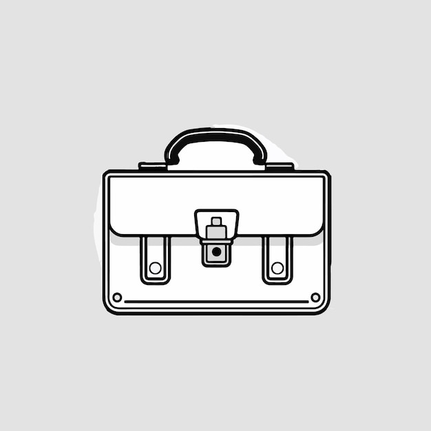 A briefcase icon with locking latches