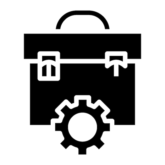 Briefcase Settings icon vector image Can be used for Documents And Files