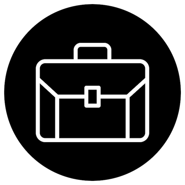 Иллюстрация векторного дизайна иконы портфеля