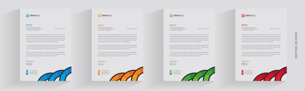 Briefhoofd flyer zakelijke marketing a4 brochure tijdschrift sjabloonontwerp logo pakket