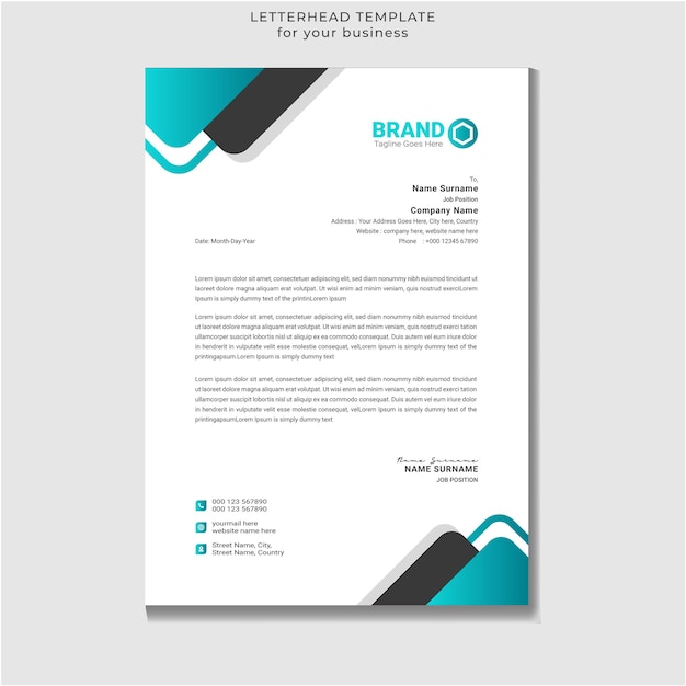 Briefpapier ontwerp