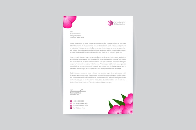 Vector briefpapier sjabloon voor spa massage