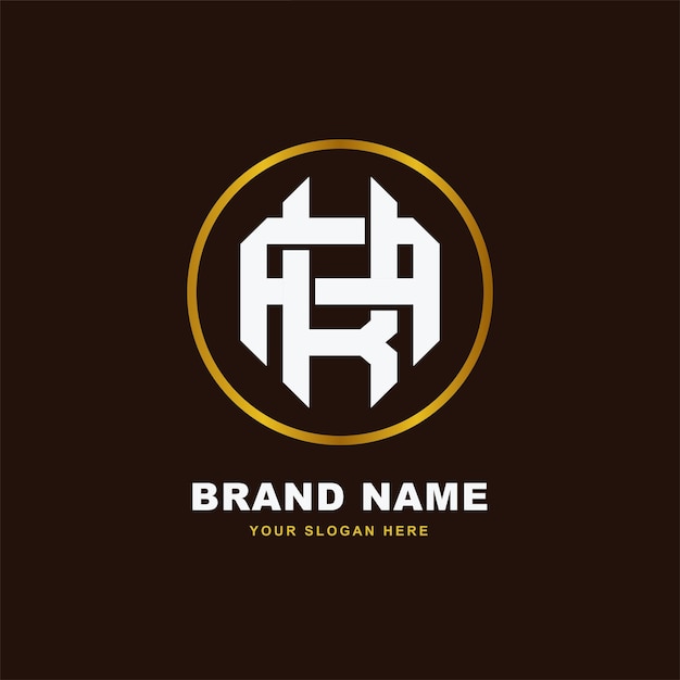 Brieven AK of KA monogram sjabloon logo initiaal voor kleding, kleding, merk