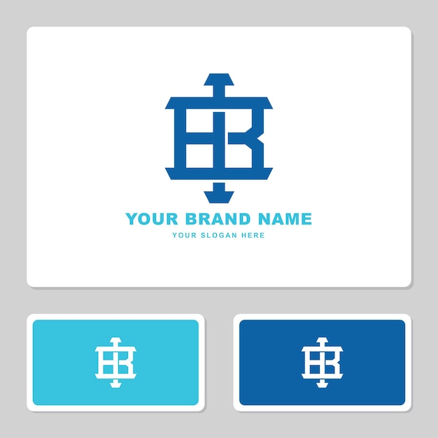 Brieven BI of IB monogram sjabloon logo initiaal voor kleding, kleding, merk