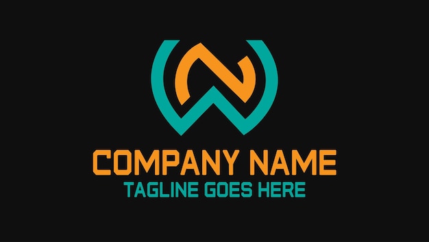 Brieven NW Creatief Monogram Logo Template