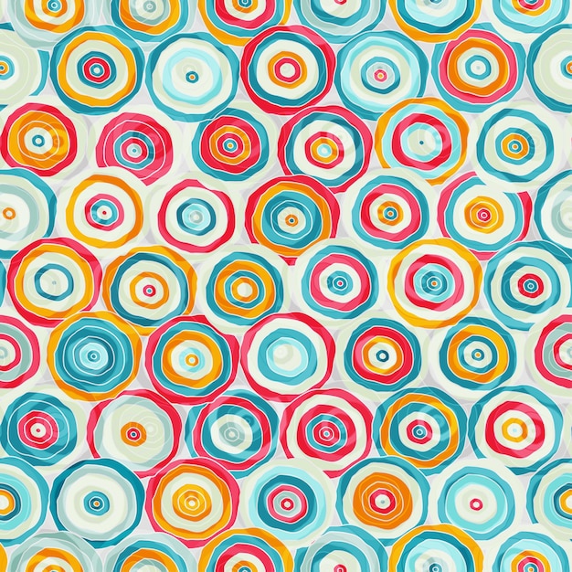 Bright abstract psychedelic seamless pattern