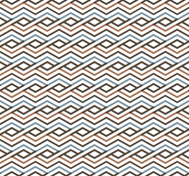 Vector bright abstract seamless pattern with interweave lines vector psychedelic wallpaper with stripes endless decorative background