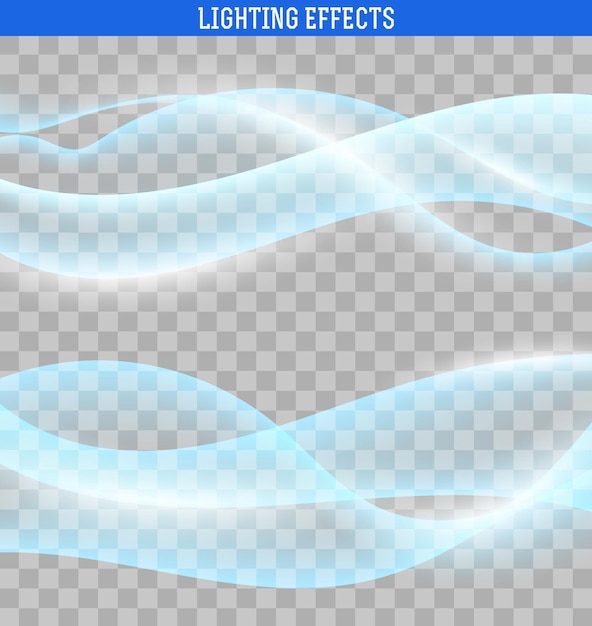 Vector bright abstract waves. abstract waves isolated with transparensy. the effect of the wave . design element .