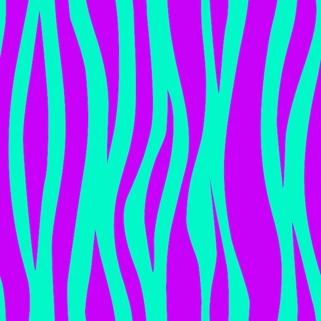 Bright acid seamless pattern of wavy lines