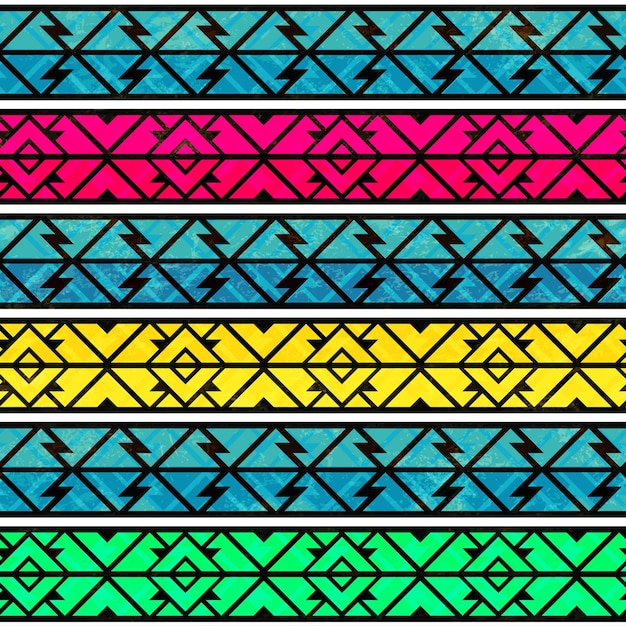 Bright ancient seamless pattern