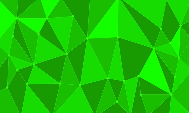 Вектор Яркий фон зеленых многоугольников с контуром