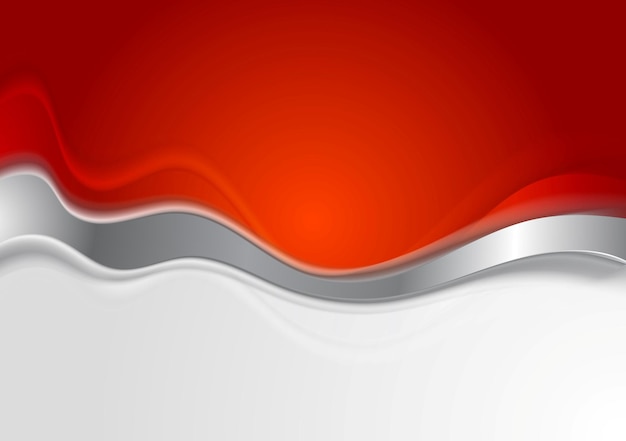 Vector bright background with metal wave. vector design